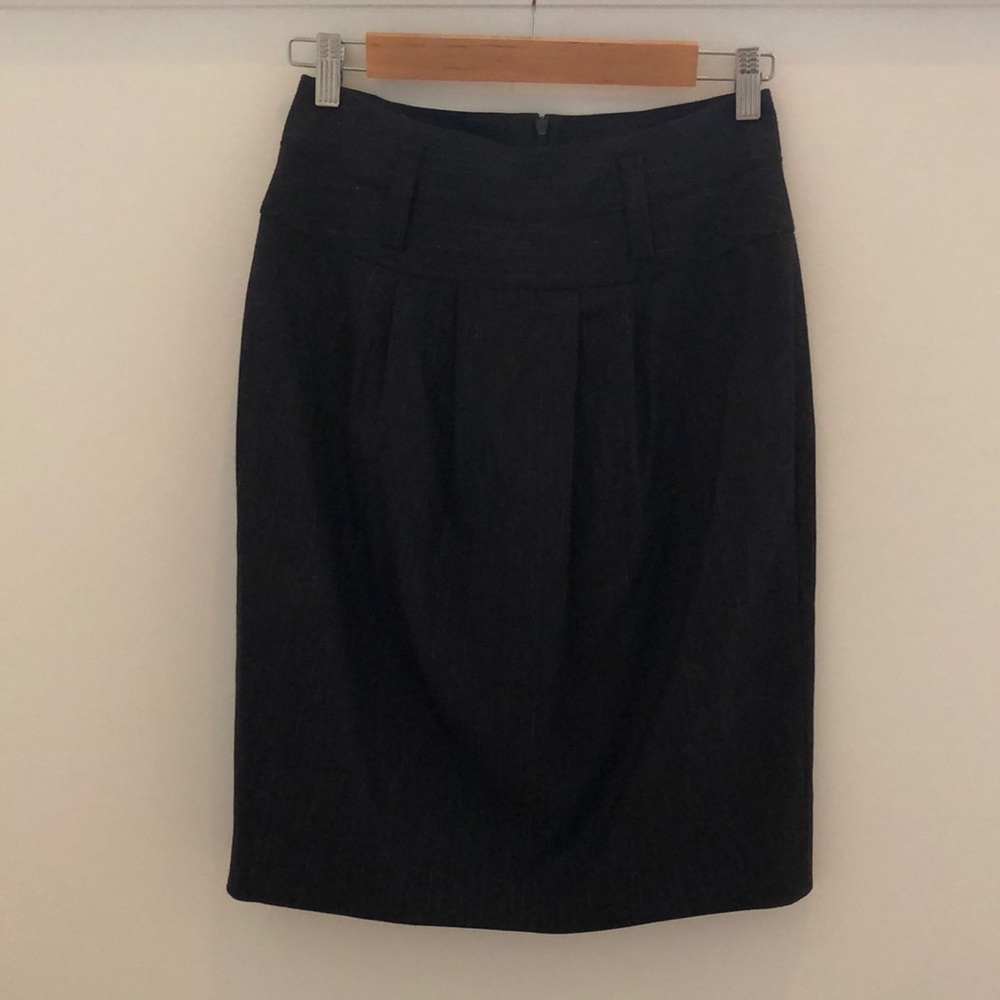 Hugo Boss Black Striped Pencil Skirt